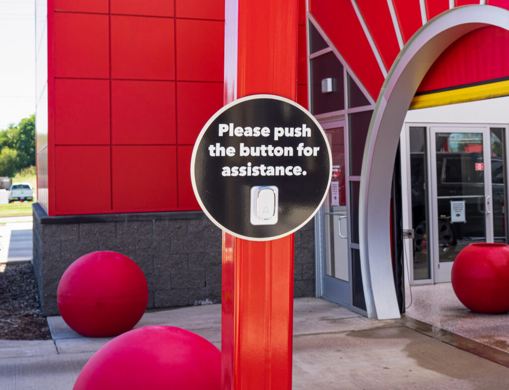 Tommy's Express assistance bell
