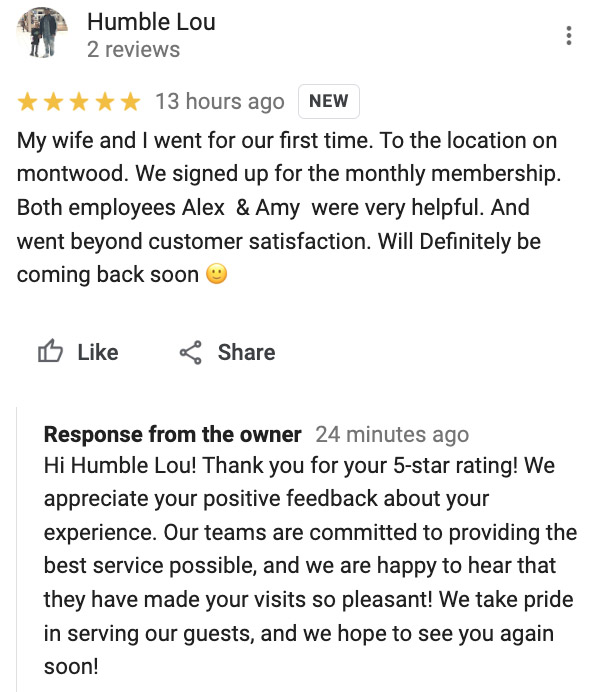 social-media good review screenshot