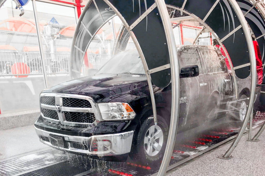 Truck In Car Wash