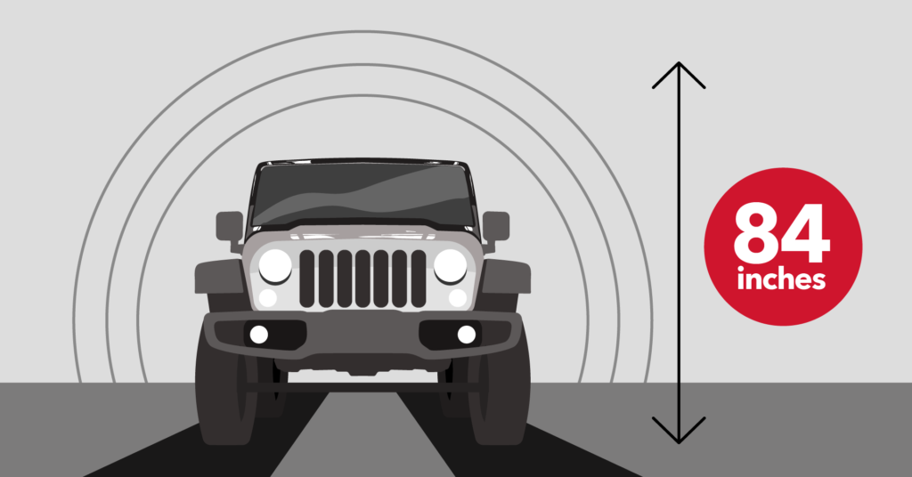 Graphic of Tommys Express car wash height limit