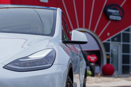 Tesla at Tommy's Express Car Wash