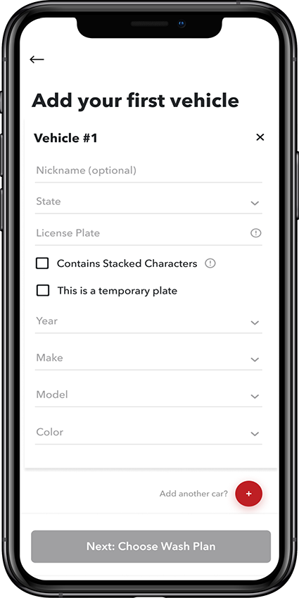 Enter account details App enter account details