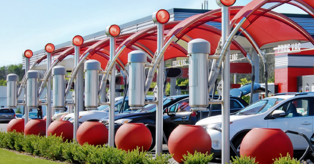handicap accessible vacuums at tommys express car wash