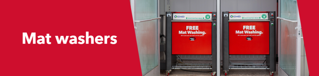 free mat washers at tommys express header